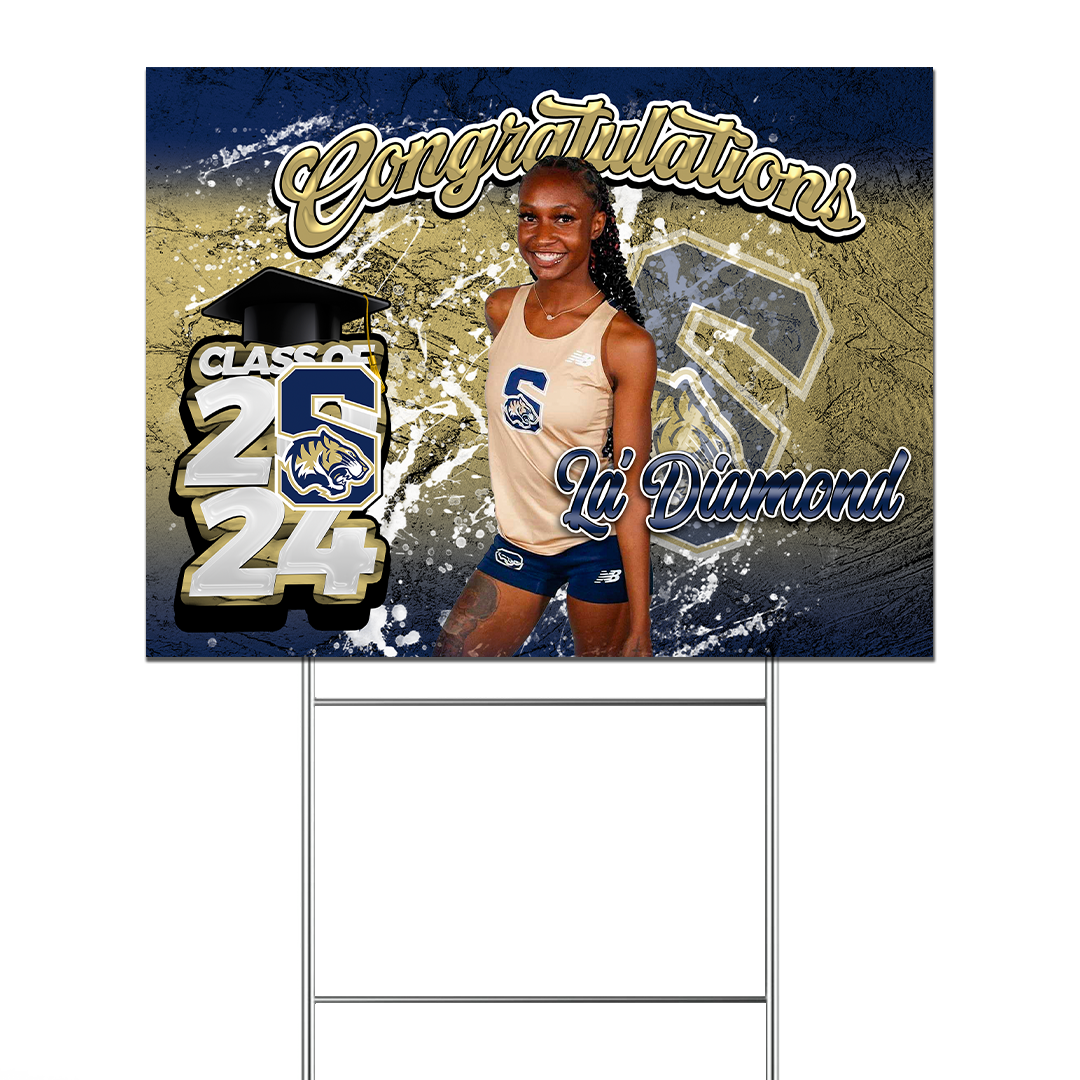 La'Diamond Graduation 2024 Yard Sign